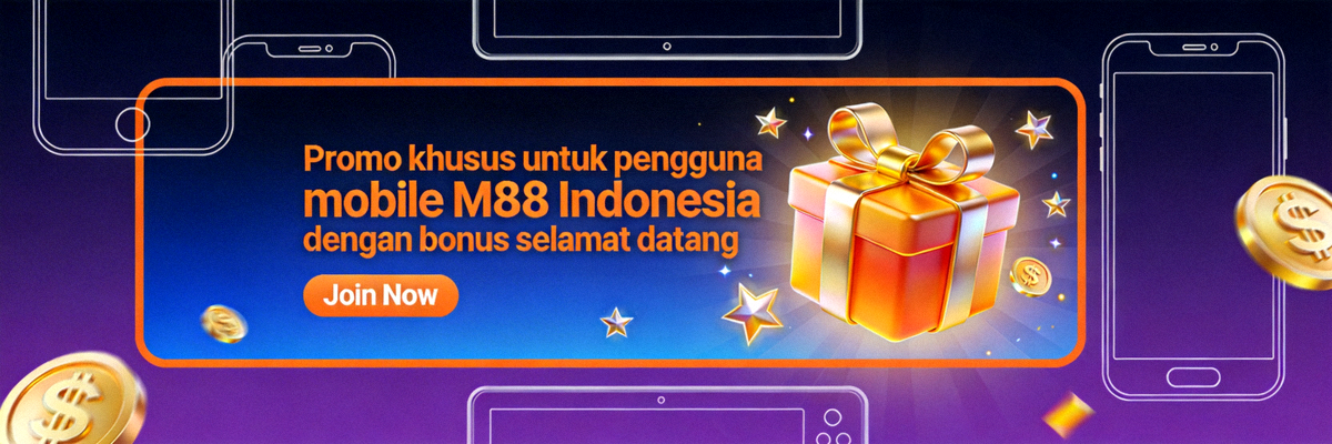 Promo khusus untuk pengguna mobile M88 Indonesia dengan bonus selamat datang